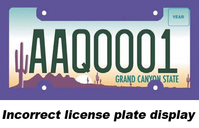 incorrect license